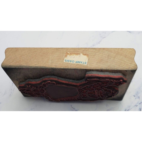 Blonde Ballerina Girl In Spring Dress Stampassions Wood Mounted Rubber Stamp - Picture 3 of 7